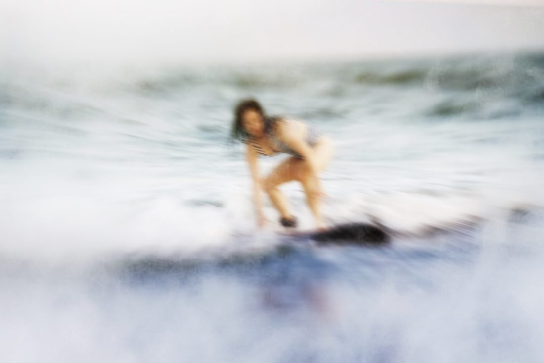Figure in the water, photo-impressionism